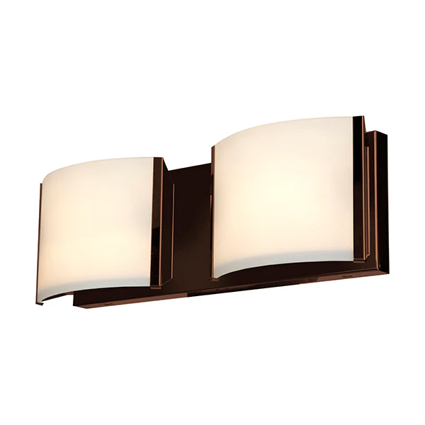 Nitro2 2-Light LED Wall Sconce with Opal Glass Shade , Bronze