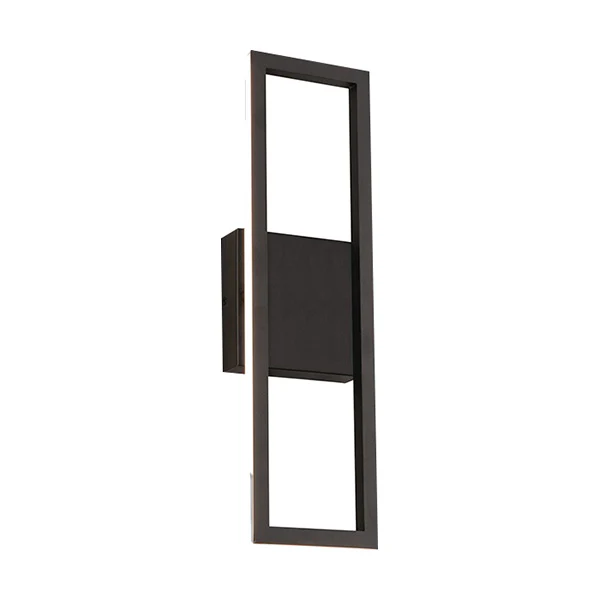 Cole 18 in LED Wall Sconce, Black
