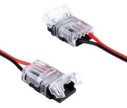 6" Heavy Duty Snap Connector with Cable, 10mm 2-Pin, American TL-2JUMP-6HD, Black