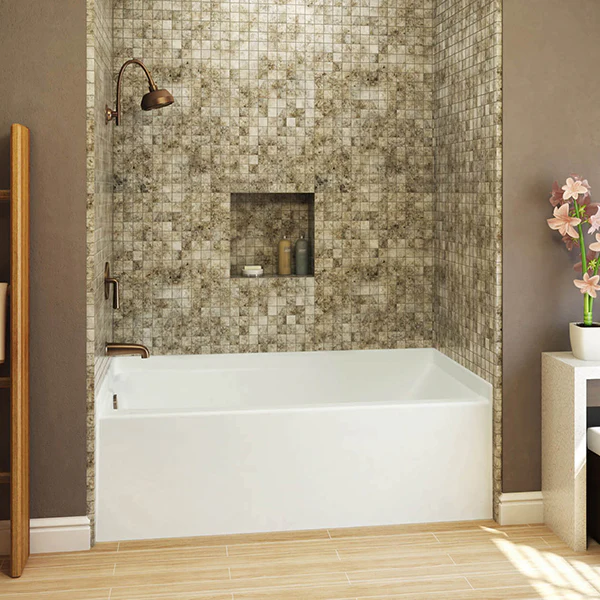 Everyday Series 60 in x 30 in Rectangular Right Drain Bathtub - Image 3