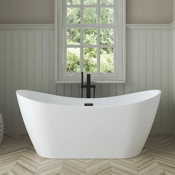 Nairobi 67 in x 31-3/4 in Oval Center Drain Bathtub - Image 5