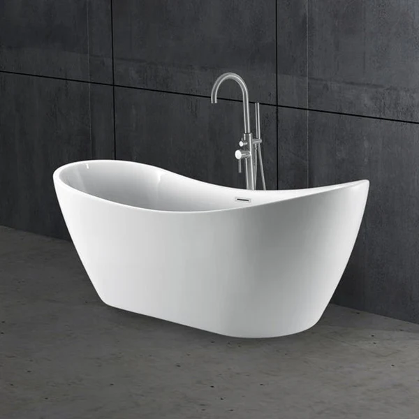 Nyx 71-5/8 in x 27 in Oval Center Drain Bathtub - Image 5
