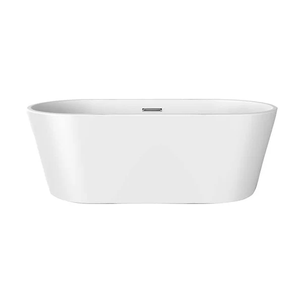Pascal 63 in x 80 in Oval Center Drain Bathtub - Image 3