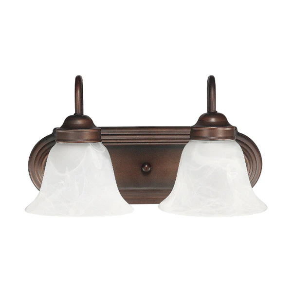 Arthur 2-Light 14 in Bathroom Vanity Light, Burnished Bronze