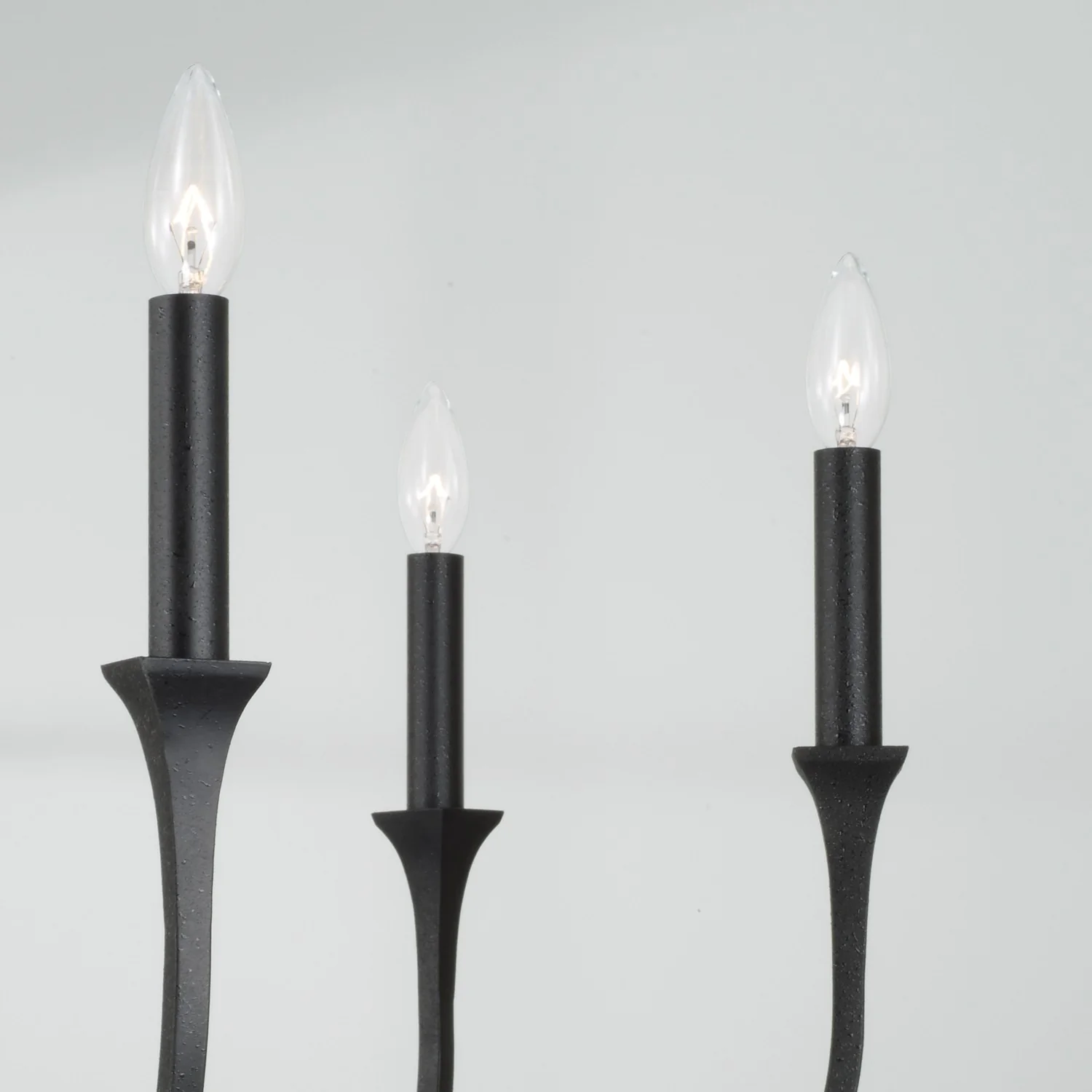 Decklan 6-Light Medium Chandelier, Black Iron - Image 5