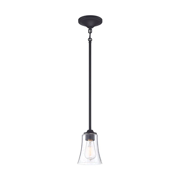 Gwyneth 1-Light Pendant, Flat Black