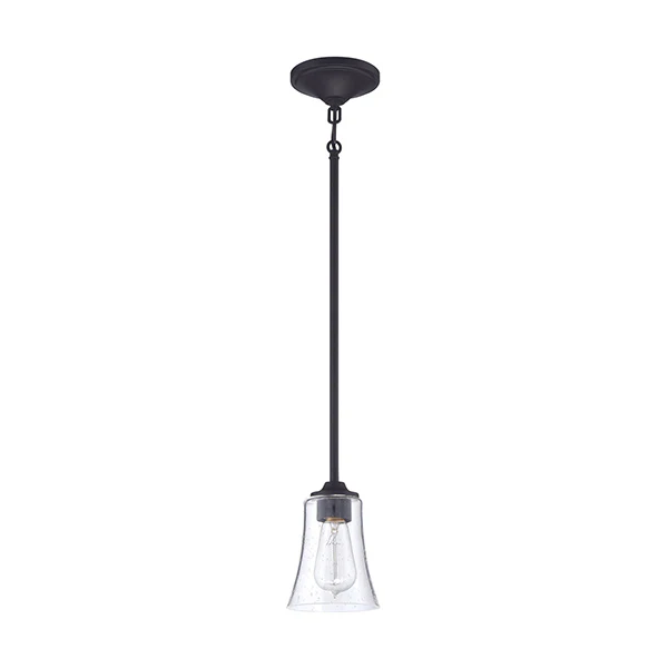 Gwyneth 1-Light Pendant, Flat Black - Image 2
