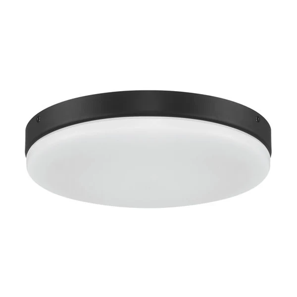 Mondo 20W LED Flush Mount, Flat Black