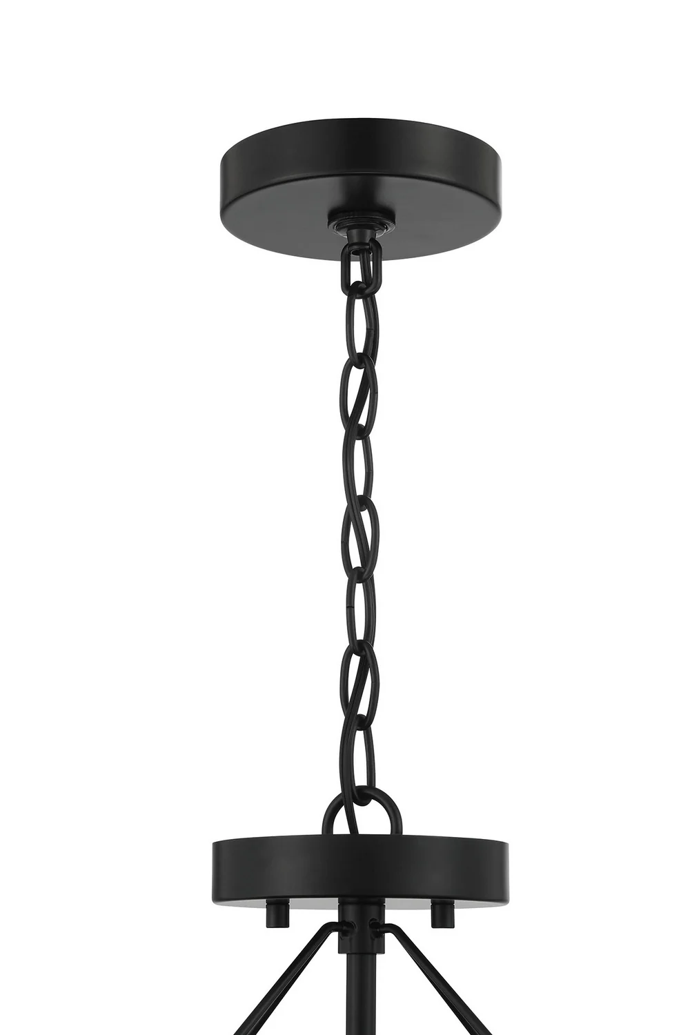 Oak Street 2-Light Convertible Semi-Flush Mount Ceiling Light, Flat Black - Image 3