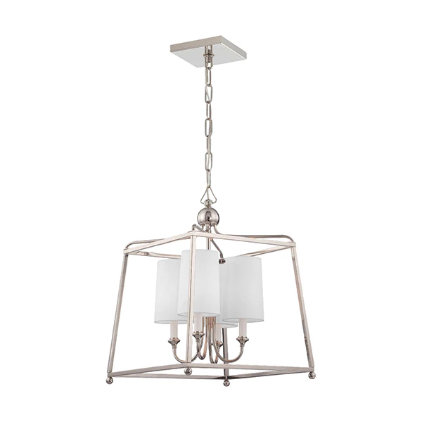 Sylvan 4-Light Chandelier, Polished Nickel - Image 2