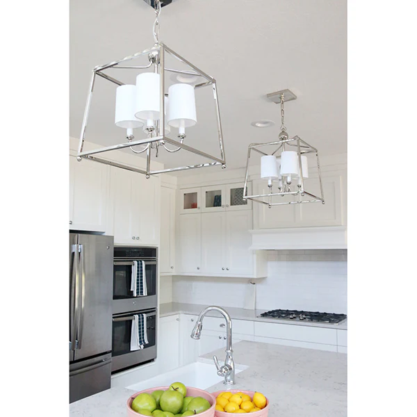 Sylvan 4-Light Chandelier, Polished Nickel - Image 3