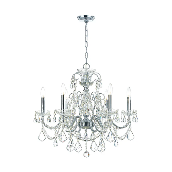 Imperial 26 in Chandelier, Polished Chrome