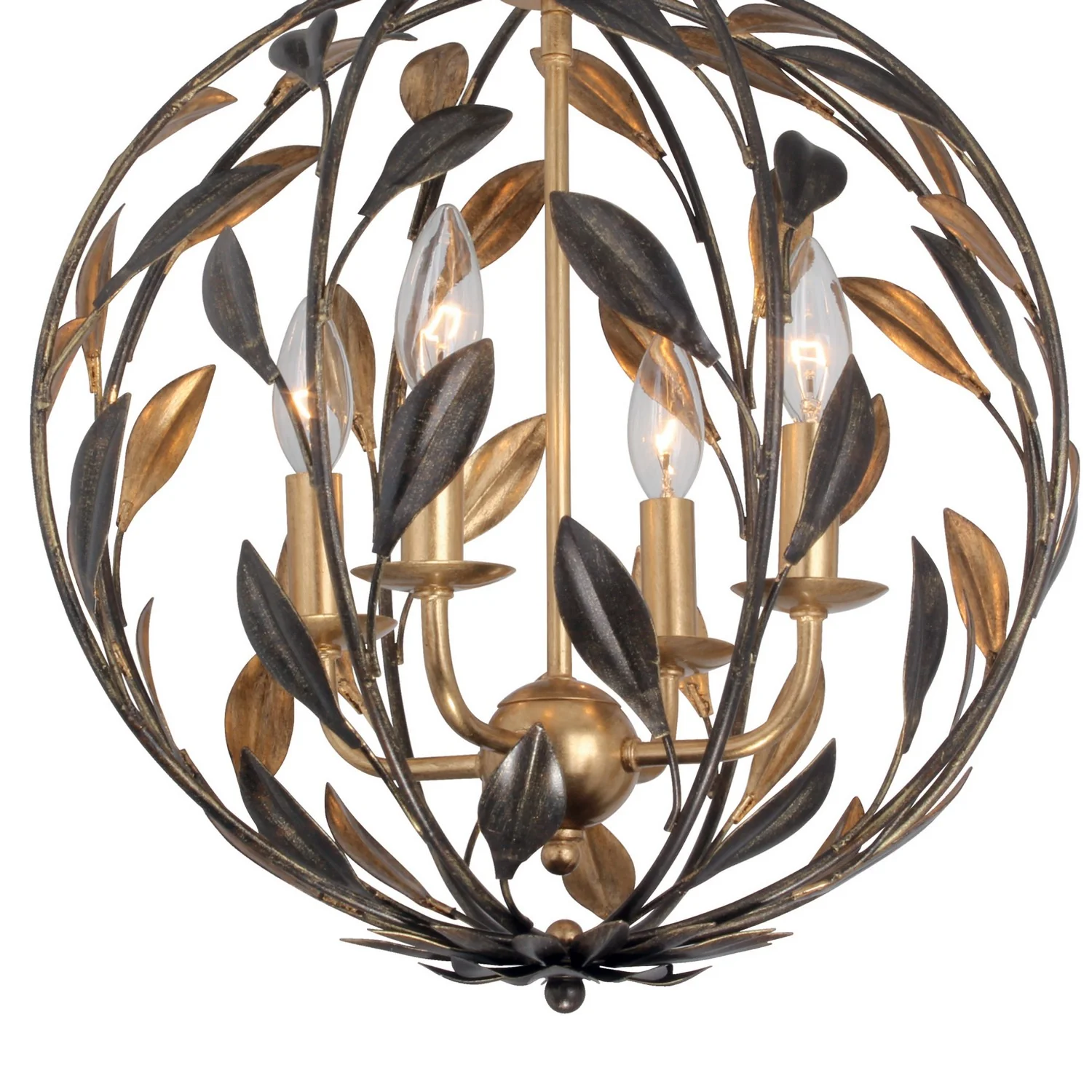 Broche 16 in Chandelier, English Bronze + Antique Gold - Image 3