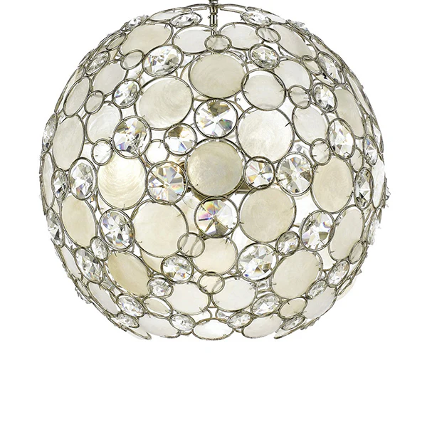 Palla 6-Light Chandelier, Antique Silver - Image 2