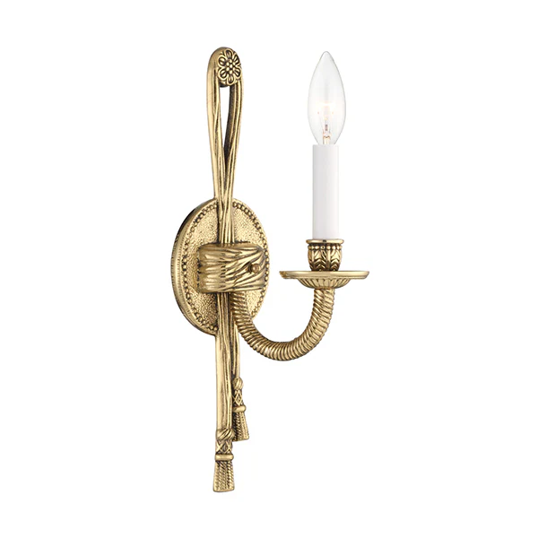 Lexsi 1-Light Wall Sconce, Olde Brass
