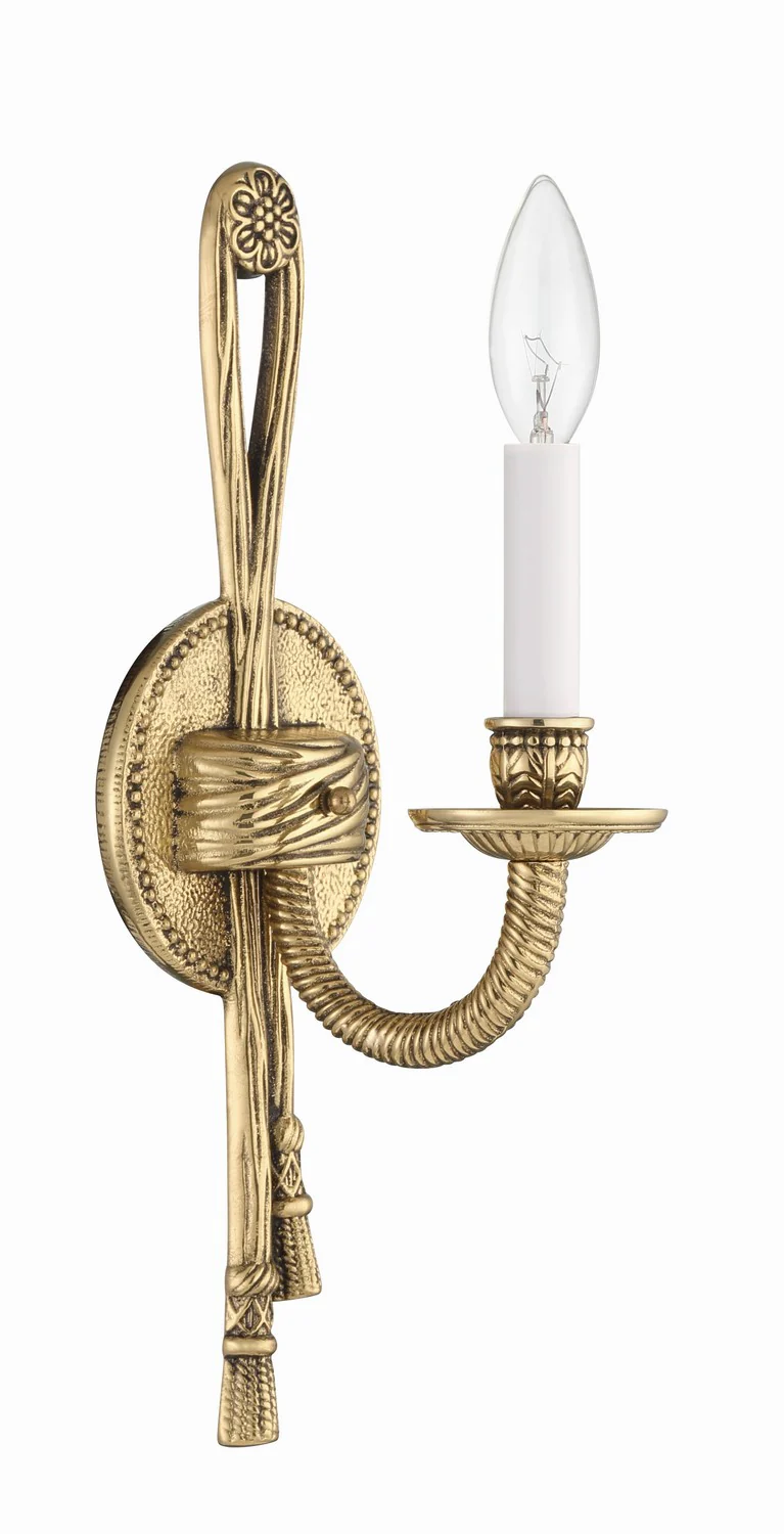 Lexsi 1-Light Wall Sconce, Olde Brass - Image 5