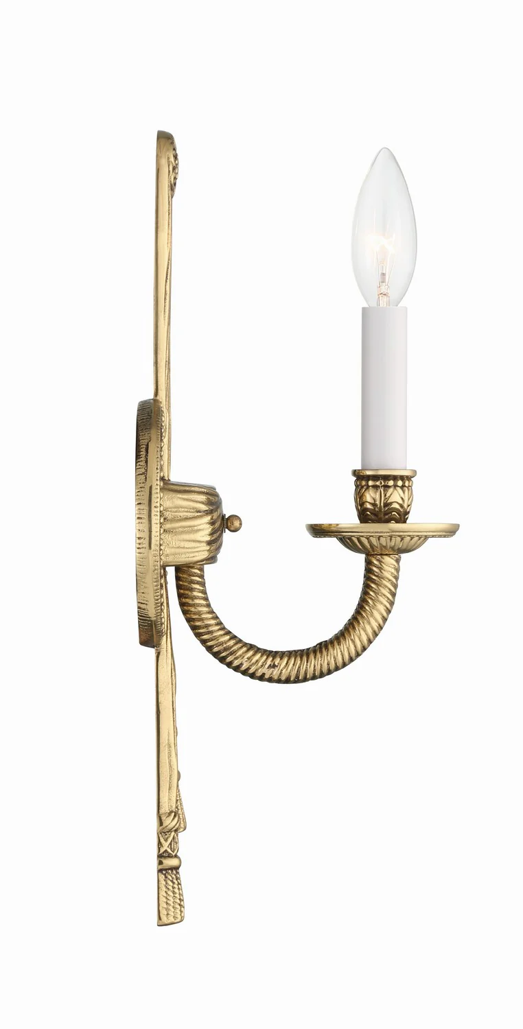 Lexsi 1-Light Wall Sconce, Olde Brass - Image 6