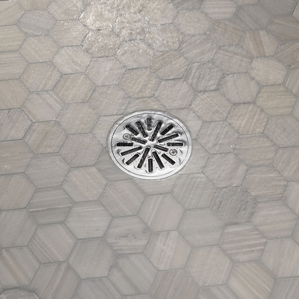 Decorative 4 in Round Tile-In Shower Drain - Image 8