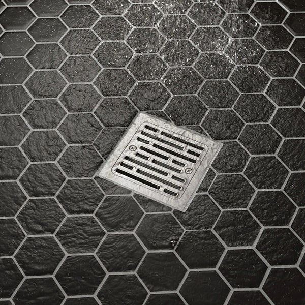Decorative 4 in Square Tile-In Shower Drain - Image 12