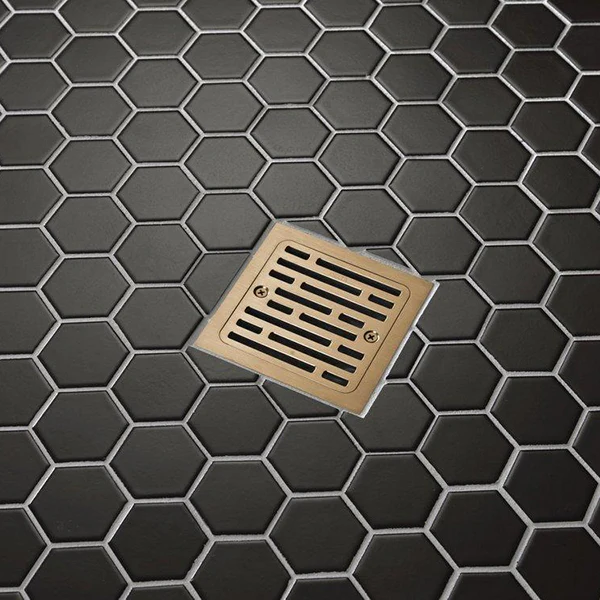 Decorative 4 in Square Tile-In Shower Drain - Image 14
