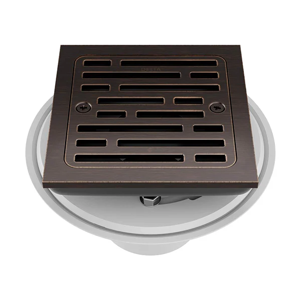 Decorative 4 in Square Tile-In Shower Drain - Image 4