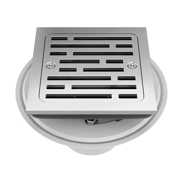 Decorative 4 in Square Tile-In Shower Drain - Image 5