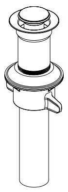 Push-Pop Bathroom Sink Drain Without Overflow - Image 7