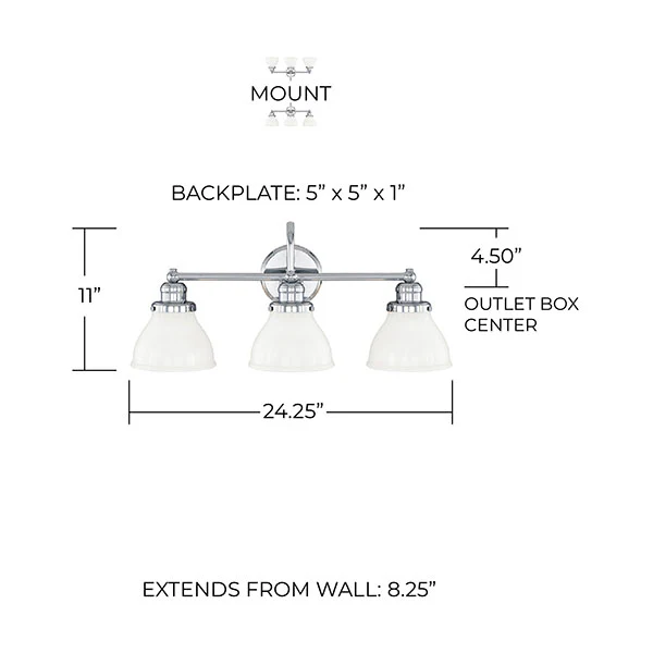Cassie 5-Light 41-1/2 in Bathroom Vanity Light, Black - Image 2