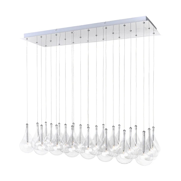 Larmes 24-Light Pendant, Polished Chrome