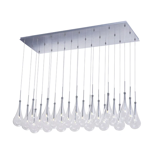 Larmes 24-Light LED Pendant, Polished Chrome