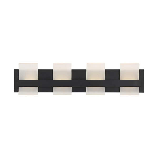 Cambridge LED 28-3/4 in Bathroom Vanity Light Wall Light, Black