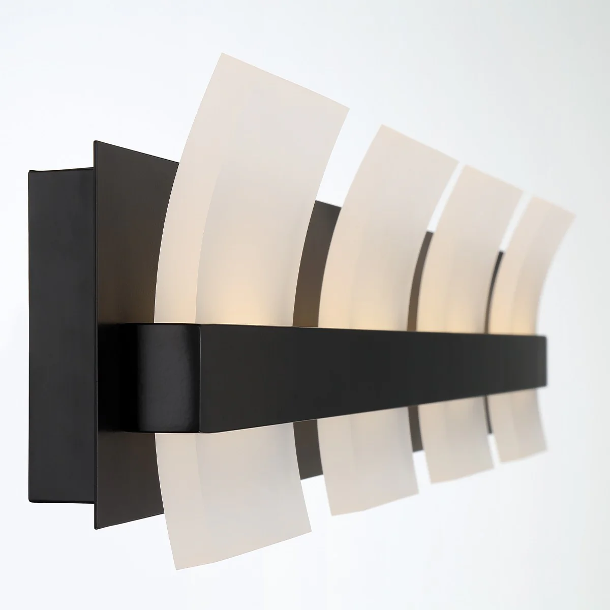 Cambridge LED 28-3/4 in Bathroom Vanity Light Wall Light, Black - Image 2