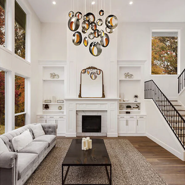 Arlington 19-Light LED Chandelier Ceiling-Light, Black Chrome - Image 3