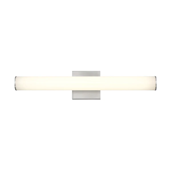 Stepridge 1-Light 24 in Bathroom Vanity Light, Brushed Nickel