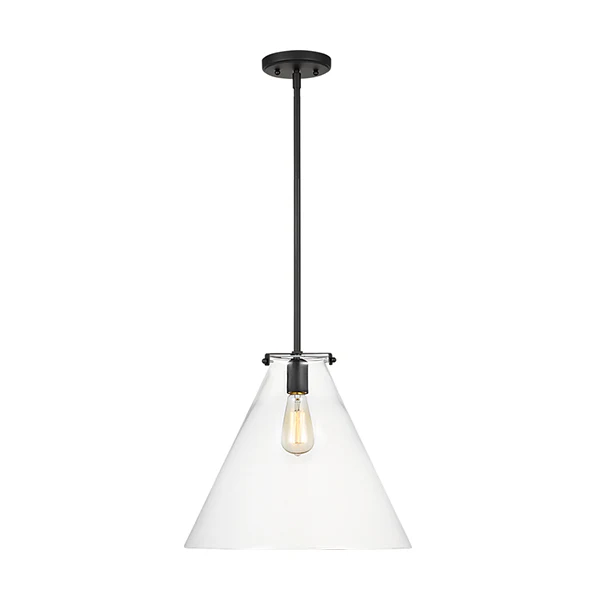 Kate Cone Pendant, Midnight Black