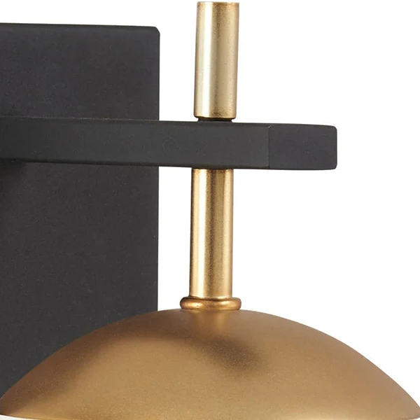 Alluria Wall Sconce 1-Light, Weathered Black Autumn Gold - Image 2