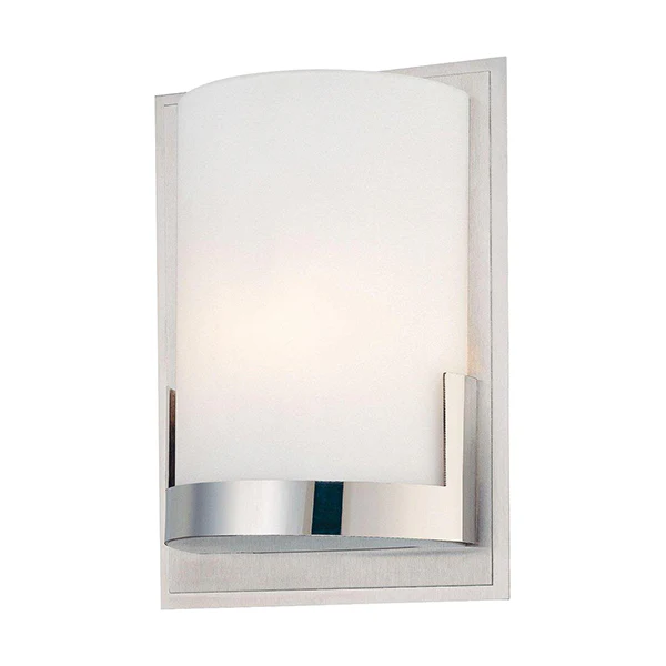 Convex 1-Light 6-1/4 in Wall Sconce, Polished Chrome