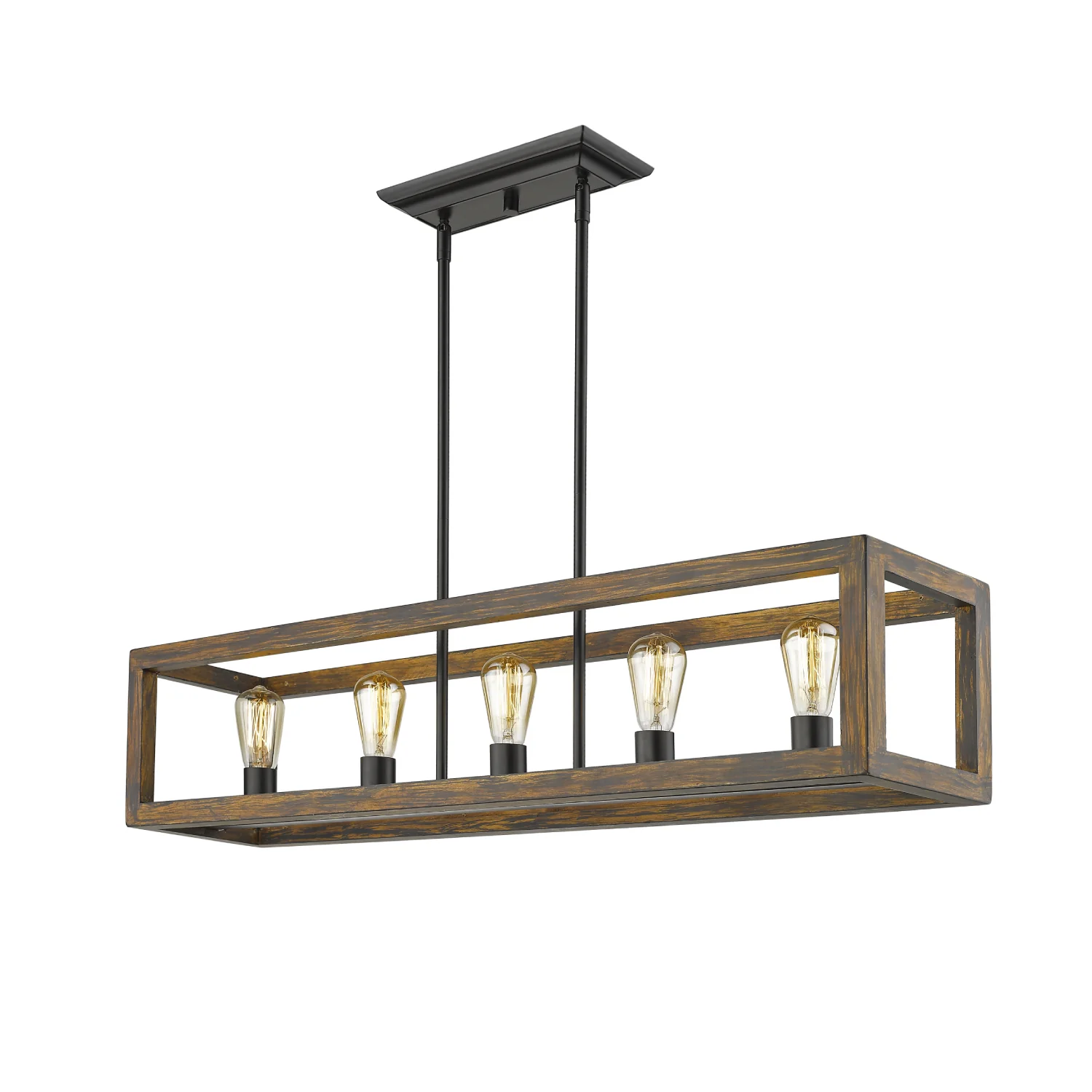 Sutton 5-Light 300 Watt Pendant Chandelier, Matte Black - Image 2