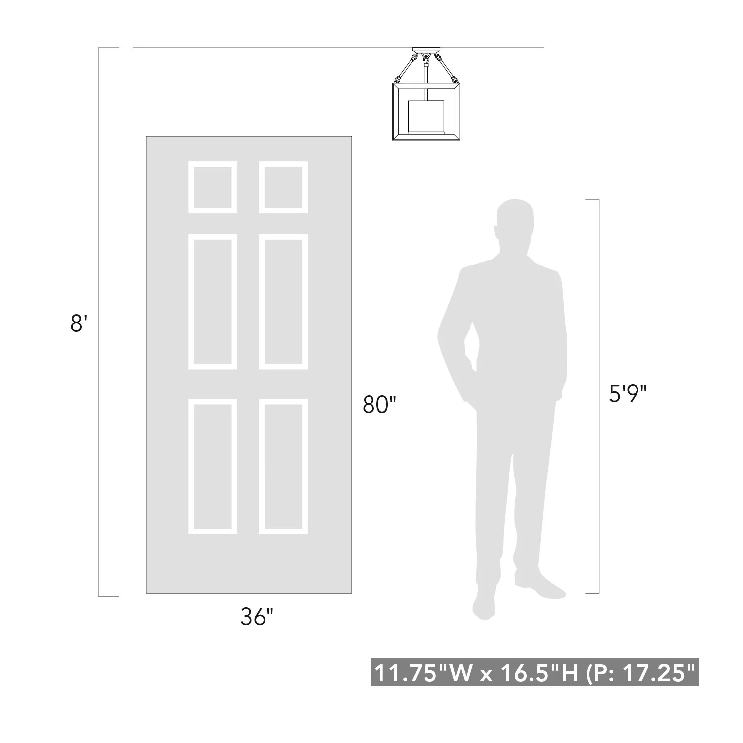 Smyth 3-Light Semi-Flush Convertible, White Gold - Image 4