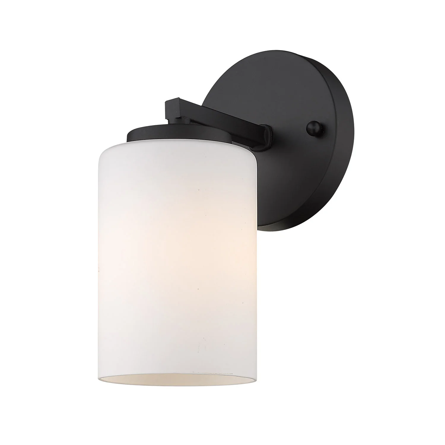 Manhattan 1-Light Transitional Bathroom for Vanity, Matte Black - Image 3