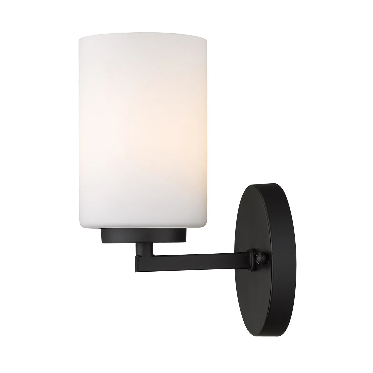 Manhattan 1-Light Transitional Bathroom for Vanity, Matte Black - Image 4