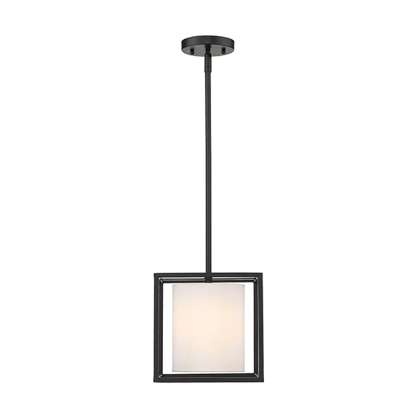 Manhattan 1-Light Pendant, Matt Black