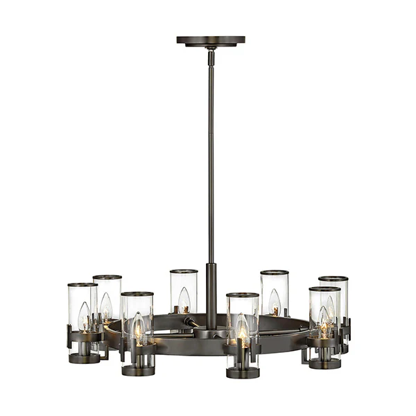 Reeve 8-Light Medium Single-Tier Chandelier, Black Oxide