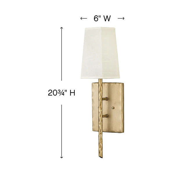 Lewis Medium 1-Light Sconce, Heritage Brass - Image 2