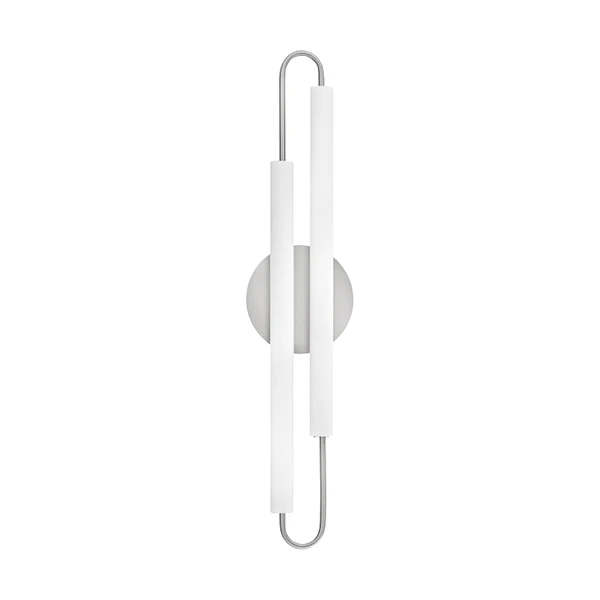 Eos 2-Light Bathroom Vanity Light with Glass Shade, Brushed Nickel - Image 2