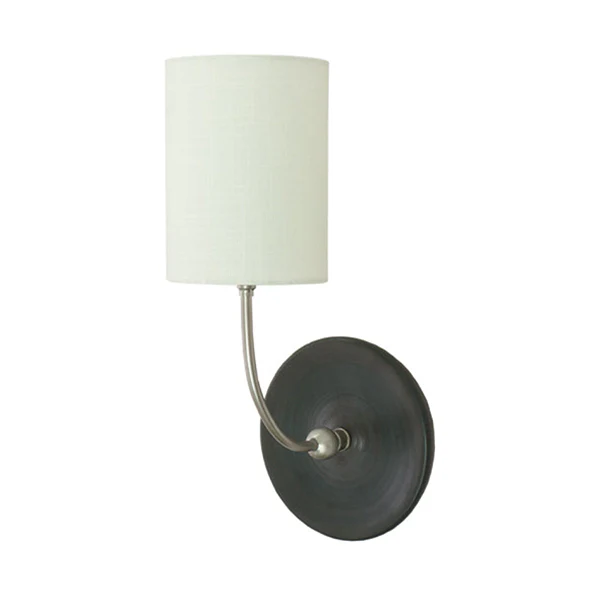 Scatchard Wall Swings Light, Black Matte/Satin Nickel