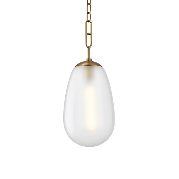 Bruckner 1-Light Pendant Light, Aged Brass - Image 2