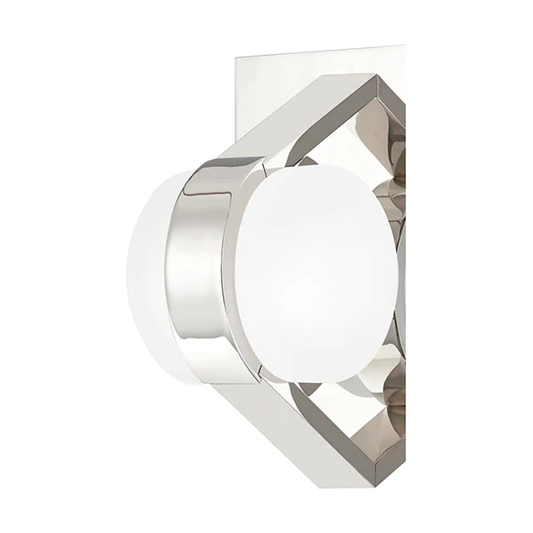 Orbit 6-Light 38 in Wide LED Abstract Chandelier, Polished Nickel - Image 2