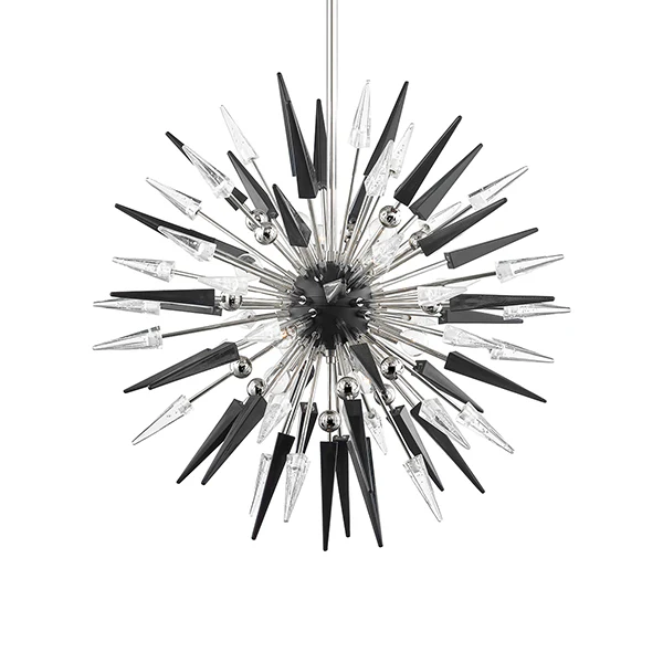 Sparta 12-Light 32 in Wide Sputnik Chandelier, Polished Nickel - Image 2