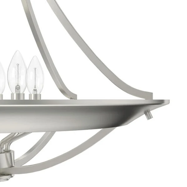 Perch Point 5-Light 24 in Chandelier, Brushed Nickel - Image 2
